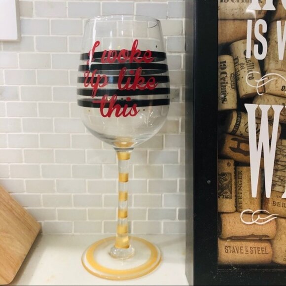 Sassy Stems “I Woke Up Like This” Novelty Wine Glass – Giftable - Picture 4 of 5